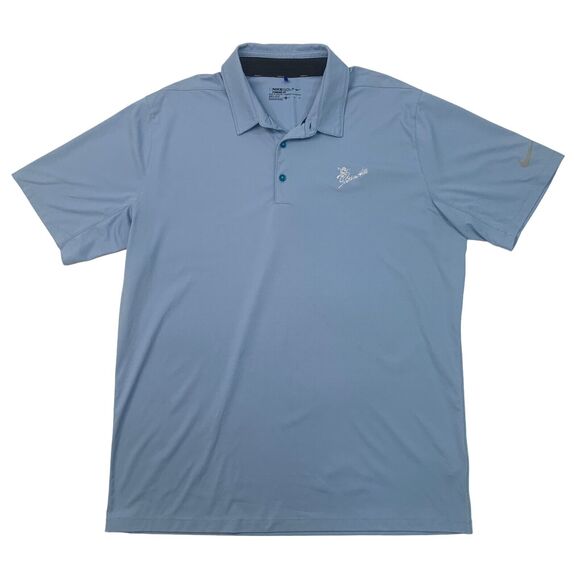 Nike Golf Polo Shirt Mens XL Extra Large Evening Blue Standard Fit Performance - Picture 1 of 11
